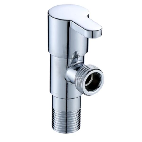 SONAIKA (Marc304) Brass Disc Fitting Stainless Steel Bathroom Angle Valve Cock  (Chrome Finish) - Pack of 1 to 12
