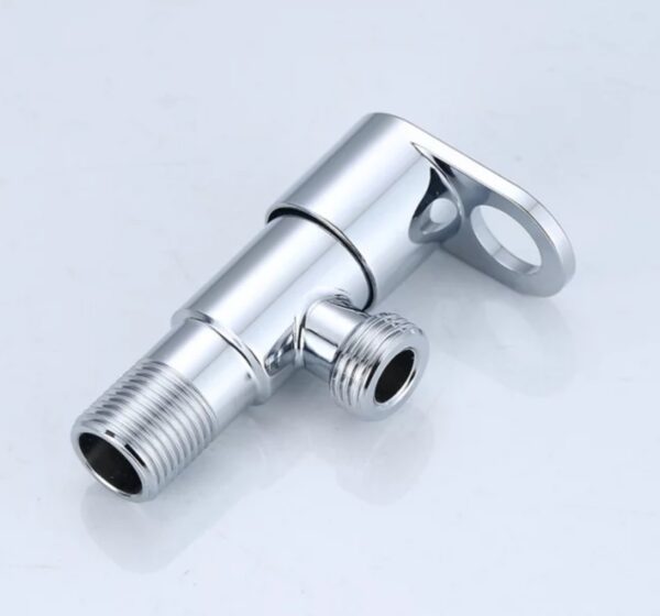 SONAIKA (Rio304) Brass Disc Fitting Stainless Steel Bathroom Angle Valve Cock  (Chrome Finish) - Pack of 1 to 12