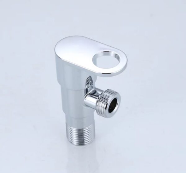 SONAIKA (Rio304) Brass Disc Fitting Stainless Steel Bathroom Angle Valve Cock  (Chrome Finish) - Pack of 1 to 12