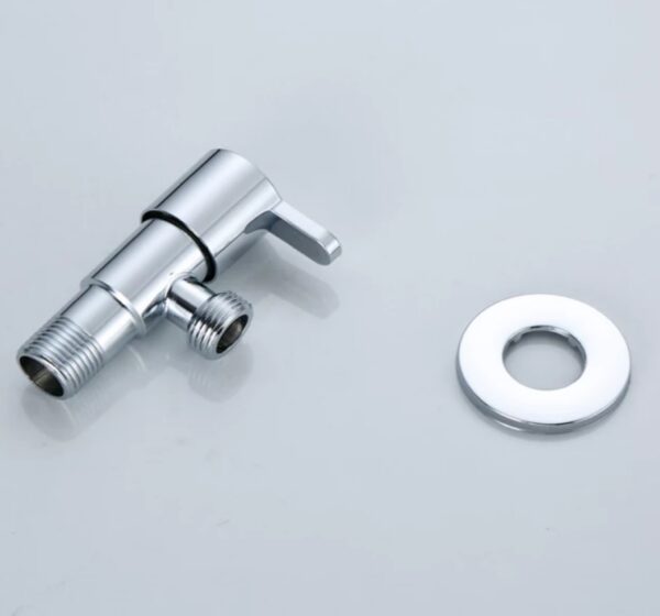 SONAIKA (Rio304) Brass Disc Fitting Stainless Steel Bathroom Angle Valve Cock  (Chrome Finish) - Pack of 1 to 12