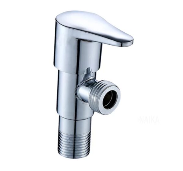 SONAIKA (Pan304) Brass Disc Fitting Stainless Steel Bathroom Angle Valve Cock  (Chrome Finish) - Pack of 1 to 12