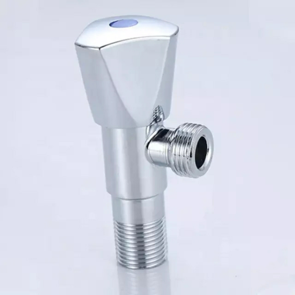 SONAIKA (Angle304) Brass Disc Fitting Stainless Steel Bathroom Angle Valve Cock  (Chrome Finish) - Pack of 1 to 12